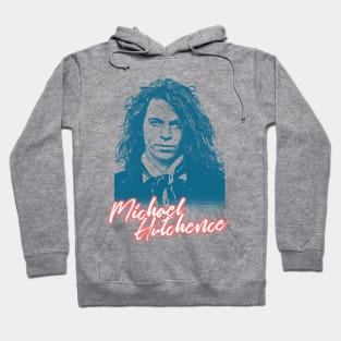 1980s Faded Design Michael Hutchence Fanart Hoodie